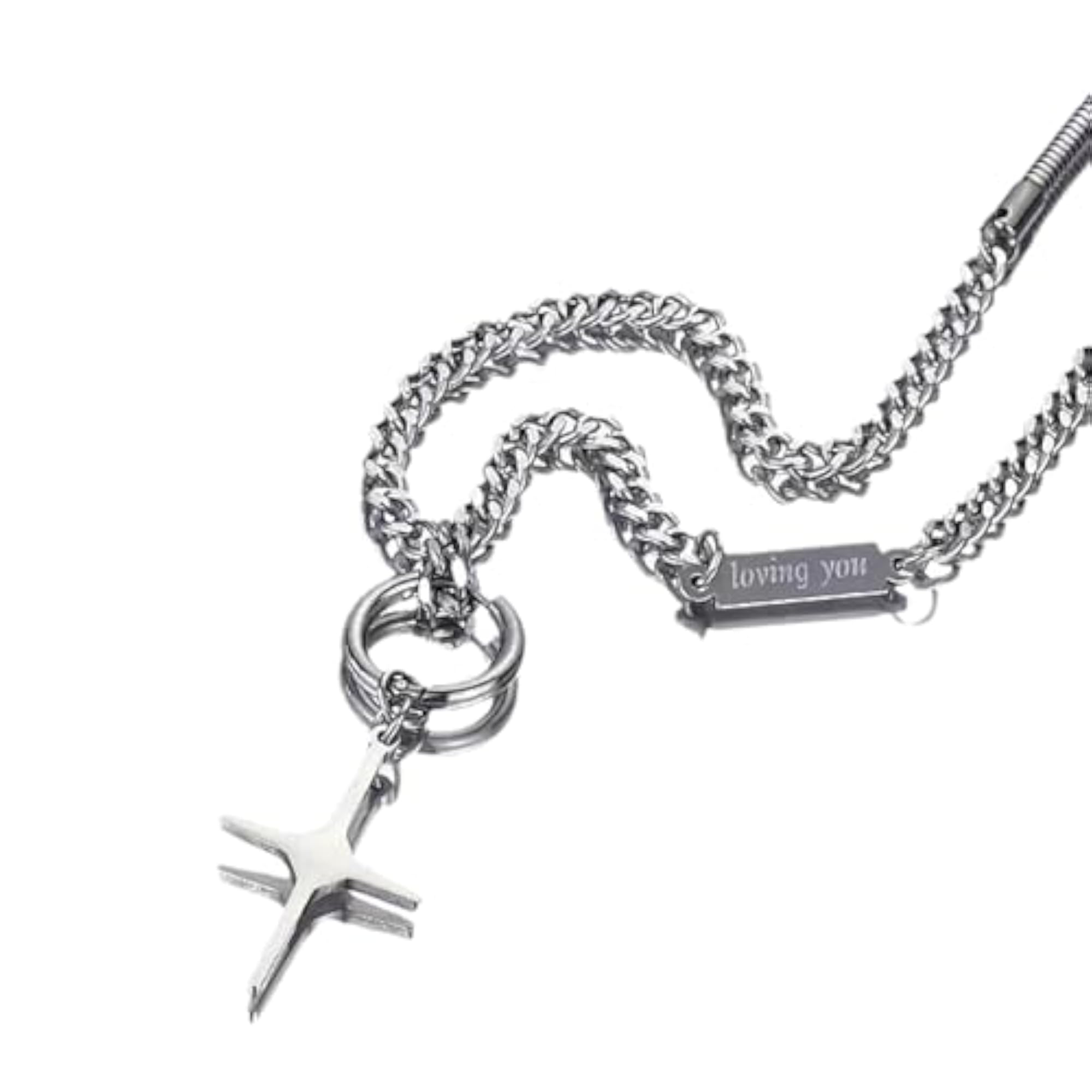 Anti Tarnish Stainless Steel K-Pop Swagger Locket Neck Chain for Men